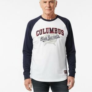 100% cotton Columbus Blue Jackets NHL Old Time Hockey Long Sleeve NWT Size: XL